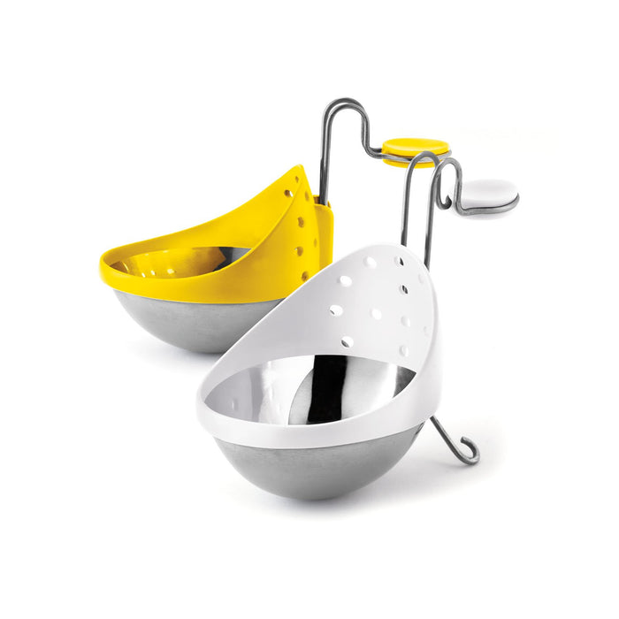 CUISIPRO Edelstahl-Eier-Pochierer - gelb/weiß, 2er Set