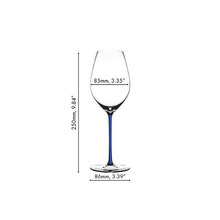 RIEDEL Fatto A Mano Champagner Weinglas - Dunkelblau