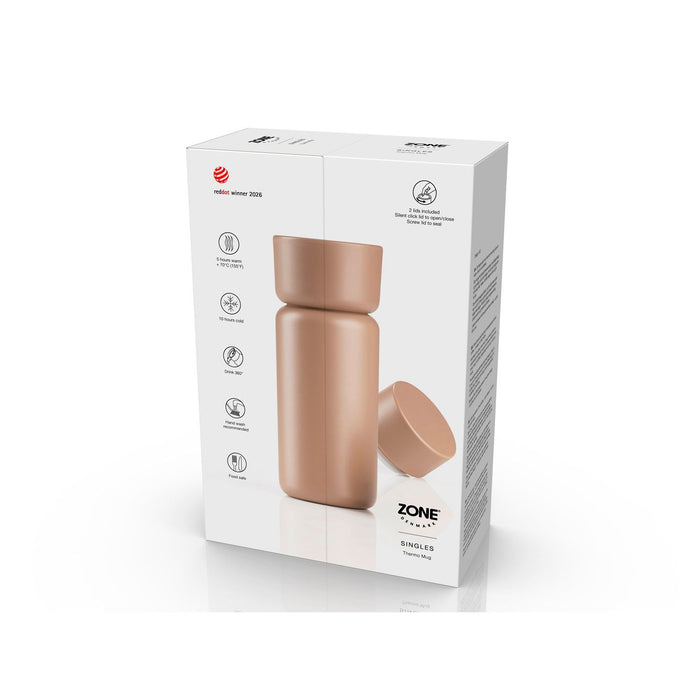 Zone Denmark Thermobecher Singles 400 ml Camel