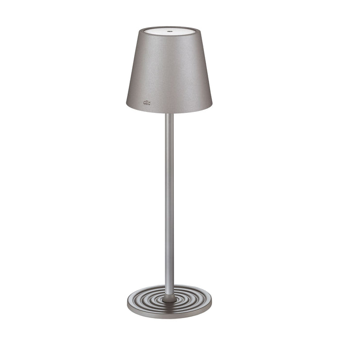 Cilio LED-Tischlampe SOLE grau