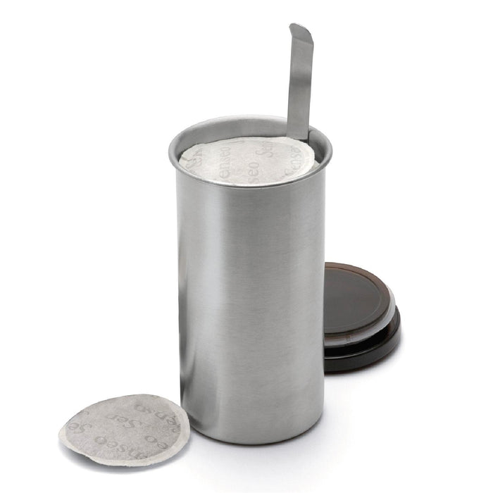 Weis Kaffeepad-Dose aus Edelstahl