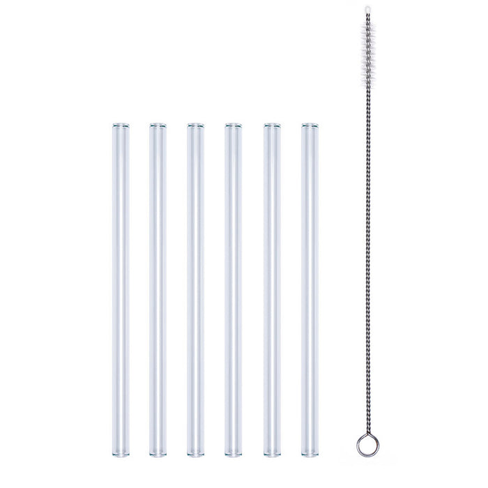 PROFINO SELECT Glastrinkhalm Set 7 tlg. - Länge 15 cm