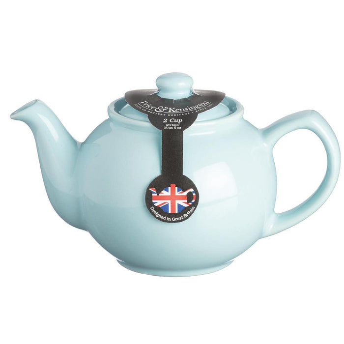 Price & Kensington Teekanne pastell blau, 2 Tassen
