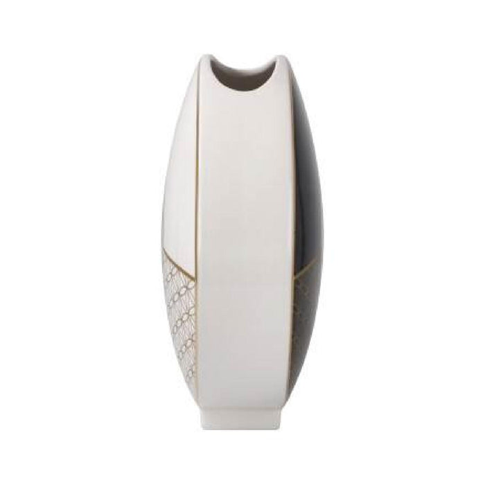 Goebel Yin Yang Lotus -  schwarz / Blume des Lebens weiß - Vase