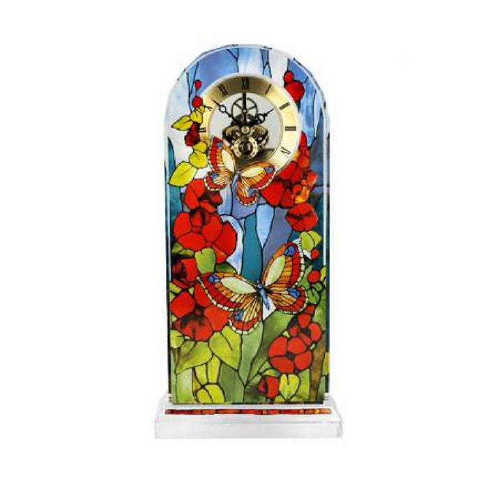 Goebel Louis Comfort Tiffany Tiffany "Schmetterlinge" - Tischuhr