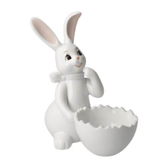 Goebel Hase mit Schale Snow White - Cute Girl Figur