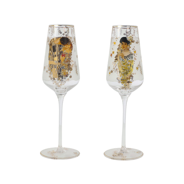 Goebel Gustav Klimt - Adele & der Kuss Sektglas