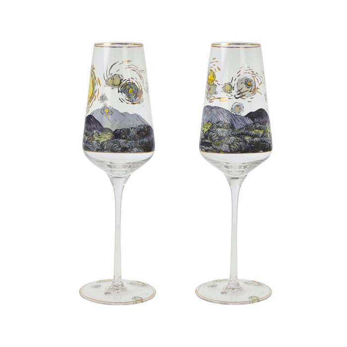 Goebel Vincent Van Gogh -Sternennacht Sektglas