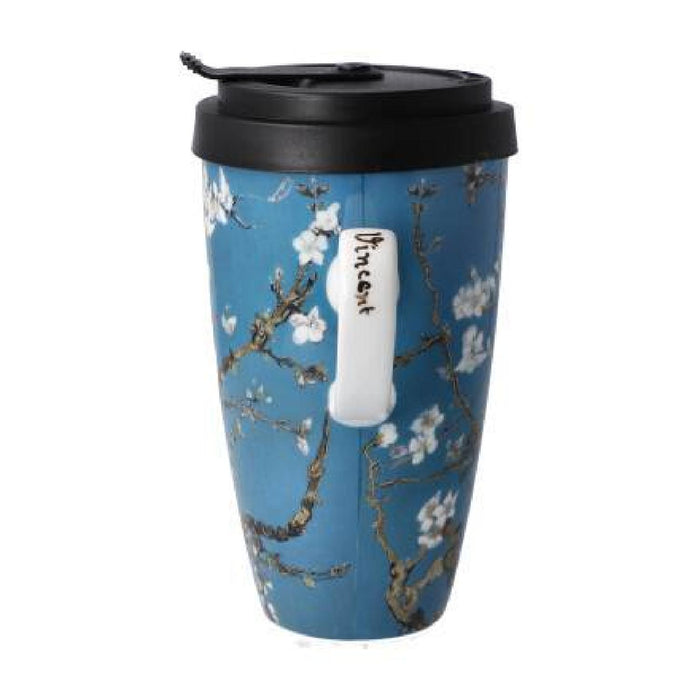 Goebel Vincent van Gogh Mandelbaum blau Künstlertasse mit Deckel