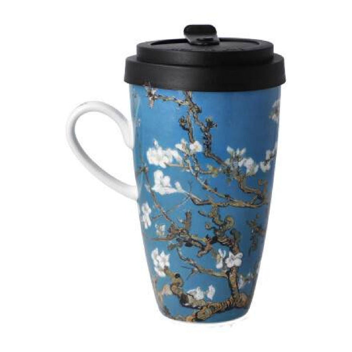 Goebel Vincent van Gogh Mandelbaum blau Künstlertasse mit Deckel