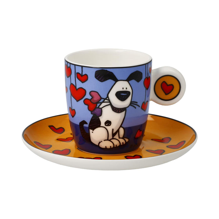 Goebel Ed Heck Love Dog Espressotasse