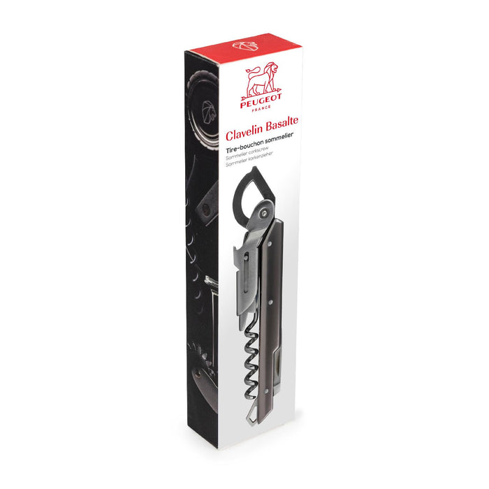 Peugeot CLAVELIN Kellnermesser schwarz/Edelstahl 14 cm
