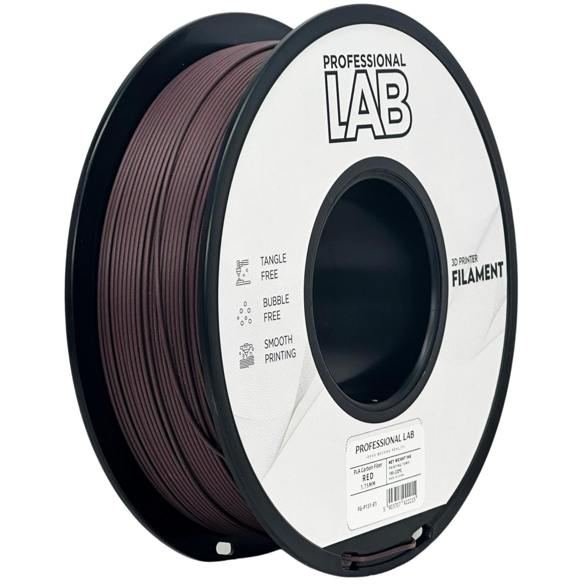 PLA-CF rot Filament Spule, Prof. Lab, 1,75 mm