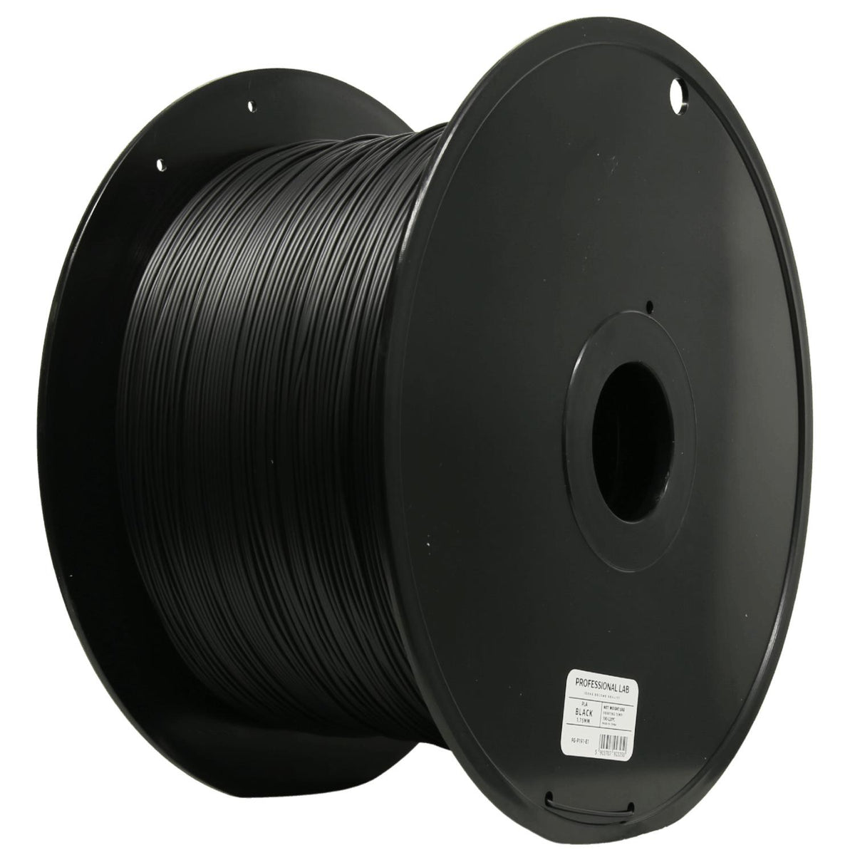 PLA Schwarz 5 kg Filament Spule, Prof. Lab, 1,75 mm