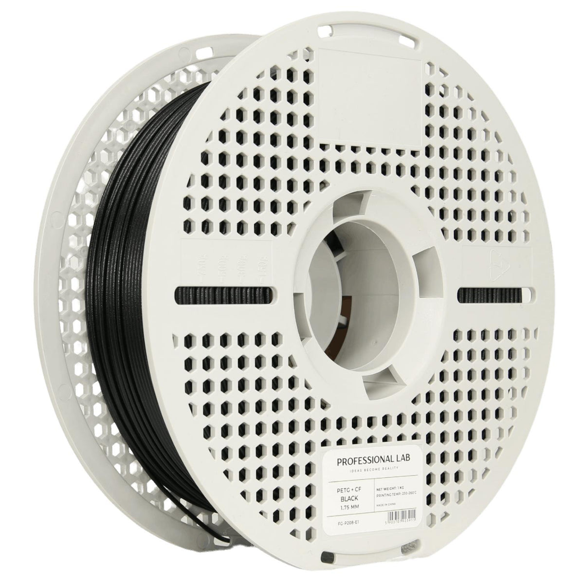 Spule PETG-CF Filament in schwarz, Prof. Lab, 1,75 mm