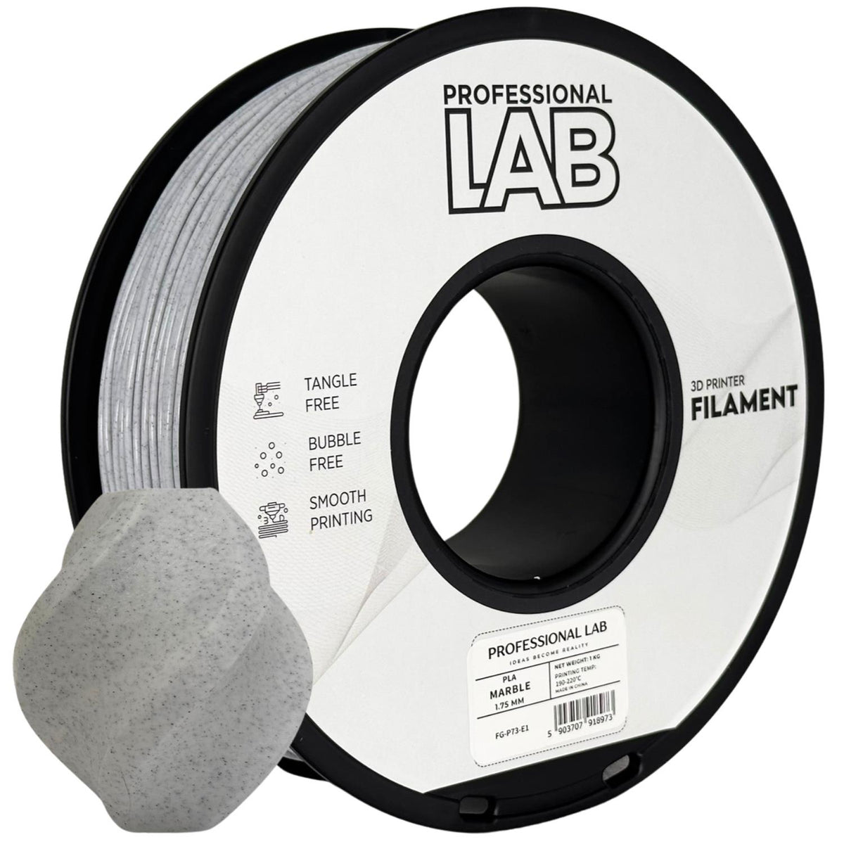 PLA-Filament-Marmor Spule, Prof. Lab, 1,75 mm