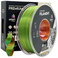 Silk PLA Dreifarbig rot gelb grün Filament Spule, Smart Print, 1,75 mm