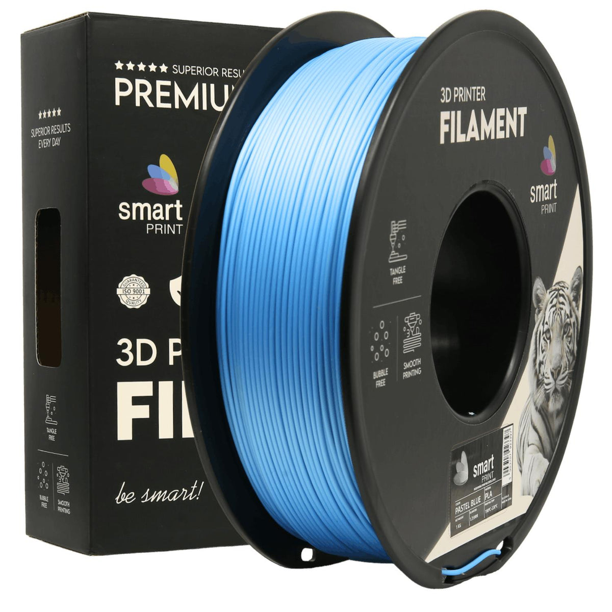 PLA-Filament, Pastellblau Spule, Smart Print, 1,75 mm