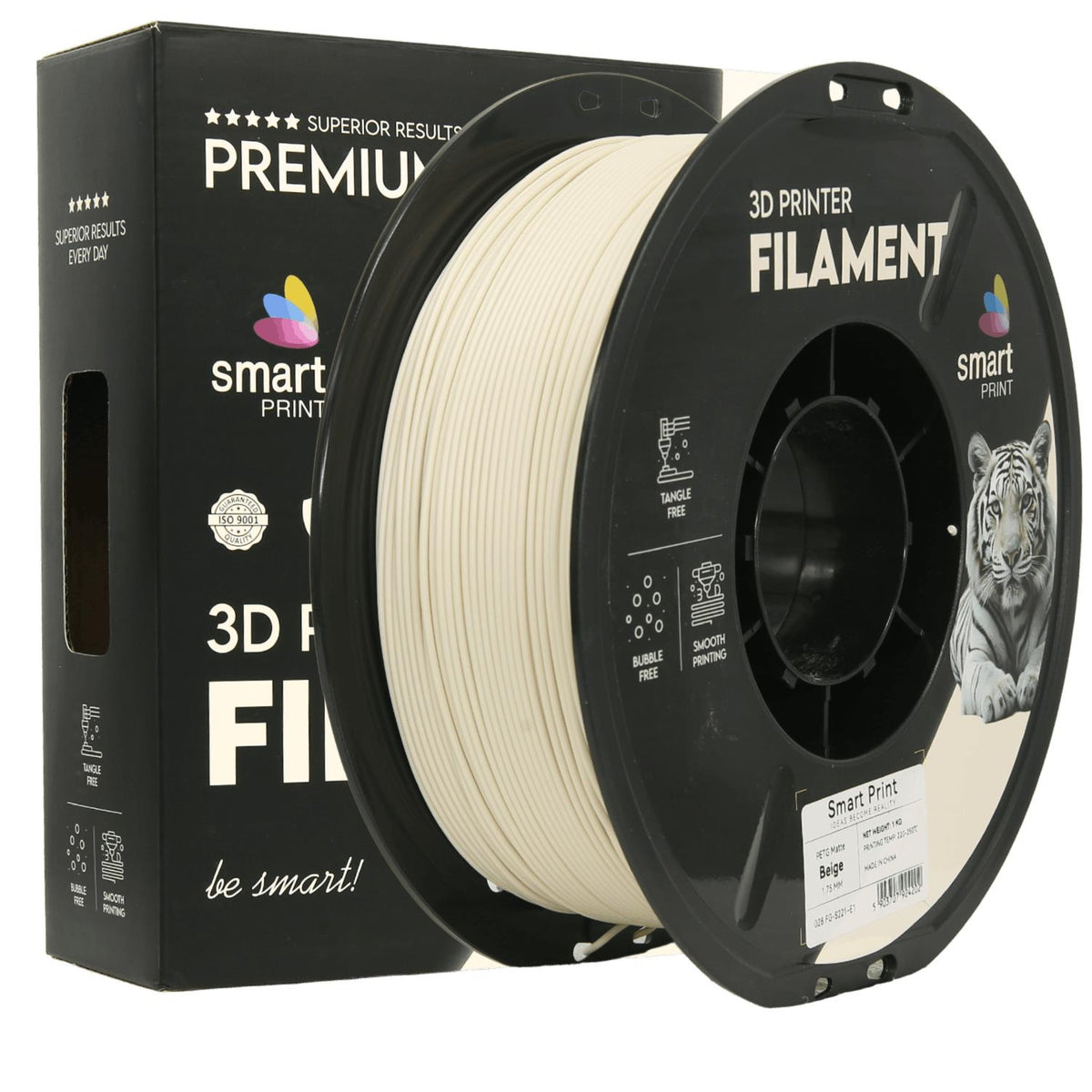 PETG matt beige Filament Spule, Smart Print, 1,75 mm