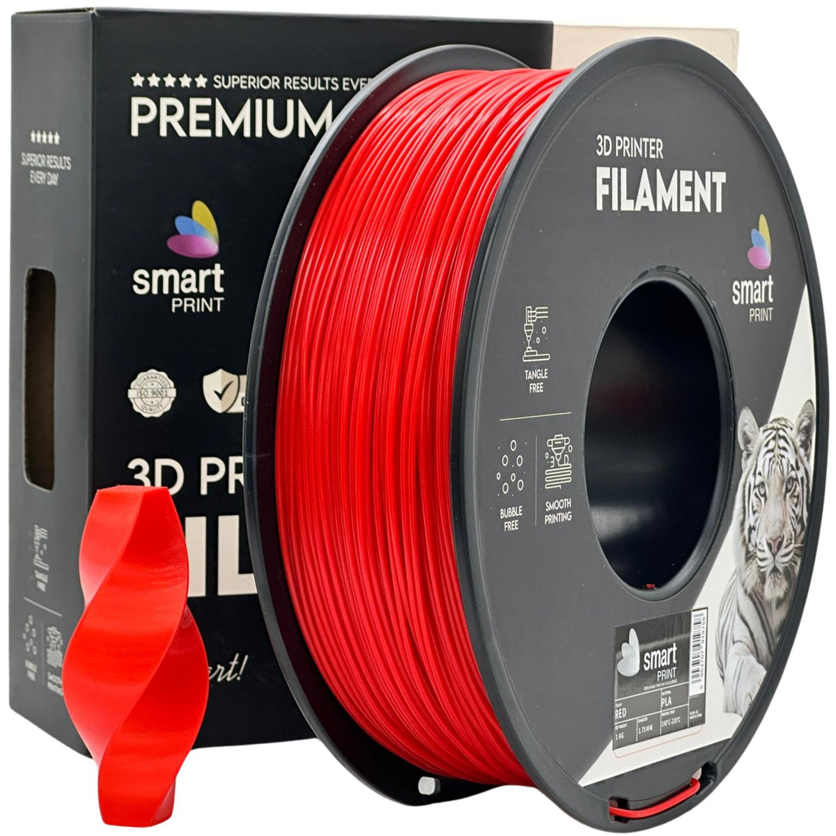 PLA-Filament rot Spule, Smart Print, 1,75 mm