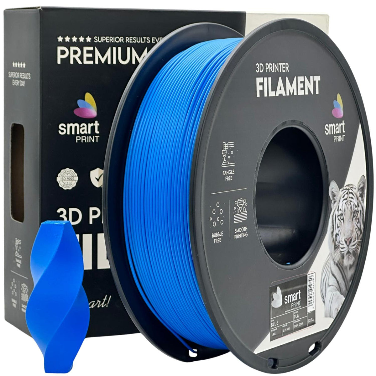 Blaues PLA-Filament Spule, Smart Print, 1,75 mm
